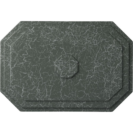 Ekena Millwork Felix Ceiling Medallion, Hand-Painted Athenian Green Crackle, 25 1/4"W x 17 1/4"H x 1 3/4"P CM25FEAGC